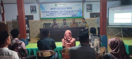 Musyawarah Desa Jajar Tetapkan APBDesa Tahun Anggaran 2025